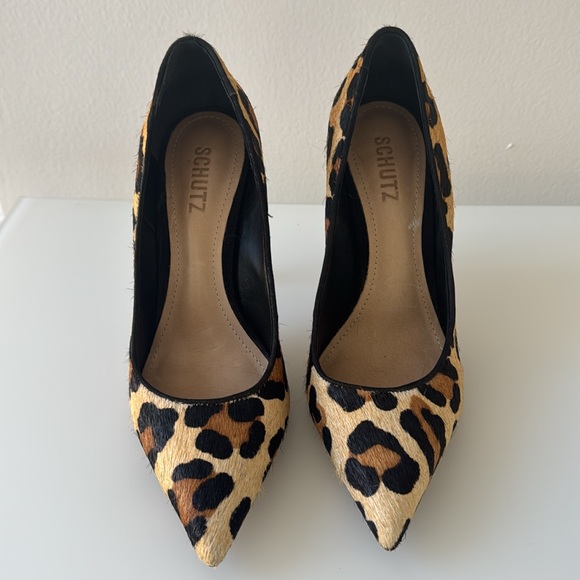 SCHUTZ LEOPARD/ ANIMAL PRINT PUMPS 7 - Picture 2 of 4